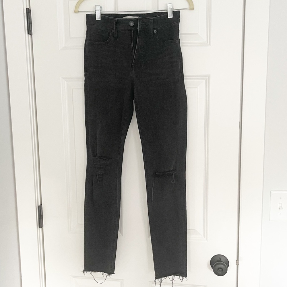 Madewell, 9” High Rise Skinny Jeans, Raw Hem